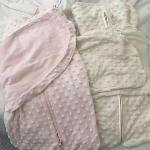 Halo Swaddles Size Newborn Pink & White